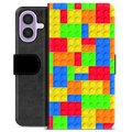 Husă Portofel Premium - iPhone 17 - Blocuri