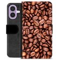 Husă Portofel Premium - iPhone 17 - Boabe de Cafea