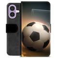 Husă Portofel Premium - iPhone 17 - Fotbal