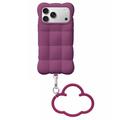 Husă din silicon iPhone 17 Pro/18 Pro Cloud Puffer - Violet închis