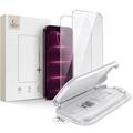 Set de 2 folii de protecție pentru ecran din sticlă securizată iPhone 17 Pro/18 Pro Tech-Protect OneTouch Set+ - transparent