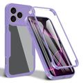 Husă iPhone 17 Pro - 360 Protection - Violet / Clar
