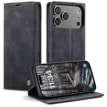 Husă Portofel iPhone 17 Pro - Caseme 013 - Negru