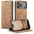 Husă Portofel iPhone 17 Pro - Caseme 013 - Maro