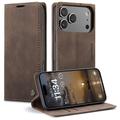 Husă Portofel iPhone 17 Pro - Caseme 013 - Cafeniu