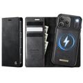 Husă portofel detașabilă 2-în-1 iPhone 17 Pro Caseme C49 - compatibil MagSafe, RFID - Negru