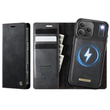 Husă portofel detașabilă 2-în-1 iPhone 17 Pro Caseme C49 - compatibil MagSafe, RFID - Negru