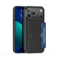 Husă iPhone 17 Pro Dux Ducis Pocard cu suport pentru carduri - negru