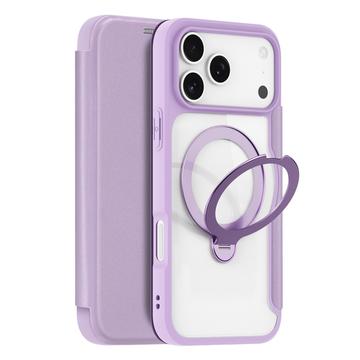 Husă cu rabat magnetic iPhone 17 Pro Dux Ducis Skin X Pro - Violet