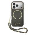 Husă cu curea iPhone 17 Pro Guess IML Glitter Script - Compatibilă cu MagSafe