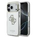 Husă hibridă iPhone 17 Pro Guess Mirror 4G Glitter Logo - compatibil MagSafe - Aur