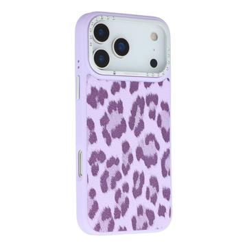 Husă hibridă magnetică cu imprimeu de leopard iPhone 17 Pro Max Jaucase - Violet