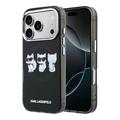 Husă iPhone 17 Pro Karl Lagerfeld IML Choupette Trio Watercolor - Compatibilă cu MagSafe - Negru