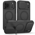 Husă iPhone 17 Pro Max/18 Pro Max Tech-Protect Kevlar Aura - compatibilă cu MagSafe - Negru