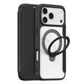 Husă cu rabat magnetic iPhone 17 Pro Max Dux Ducis Skin X Pro - Negru