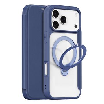 Husă cu rabat magnetic iPhone 17 Pro Max Dux Ducis Skin X Pro - Albastru