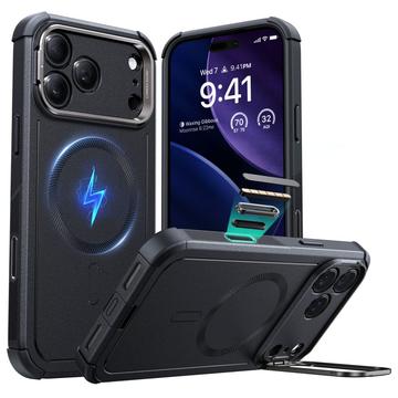 Husă Hibridă MagSafe iPhone 17 Pro Max ESR Cyber Kickstand - Negru