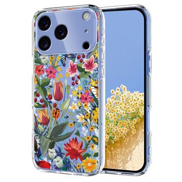 iPhone 17 Pro Max Husă TPU cu model floral - crini