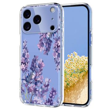 iPhone 17 Pro Max Husă TPU cu model floral - Glicină