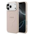 Husă Hibrid iPhone 17 Pro Max - Guess Saffiano - Compatibil MagSafe - Roz