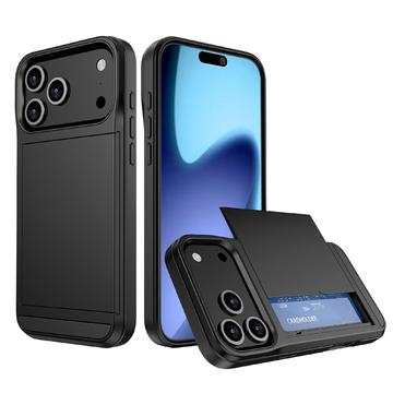 Husă Hibridă iPhone 17 Pro Max cu Slot Glisant pentru Card