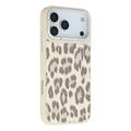 Husă hibridă magnetică cu imprimeu de leopard iPhone 17 Pro Max Jaucase - Alb