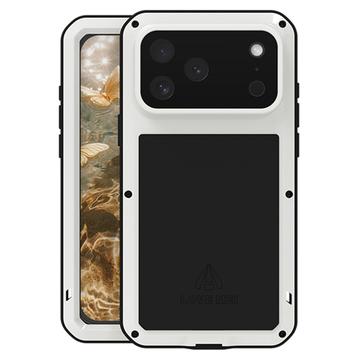 Husă Hibridă iPhone 17 Pro Max Love Mei Powerful - Alb