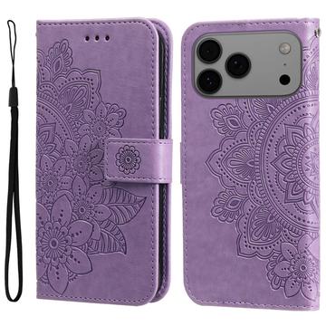 Husă Portofel iPhone 17 Pro Max - Mandala - Violet