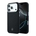 Husă iPhone 17 Pro Max Mercedes-Benz Semi Wrap - Compatibilă cu MagSafe - Negru