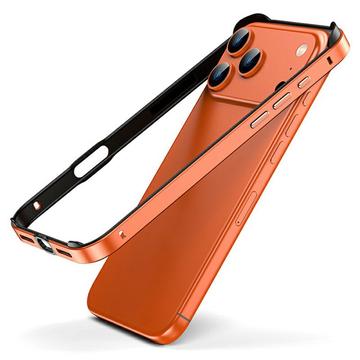 iPhone 17 Pro Max Bumper metalic cu margini ridicate - portocaliu