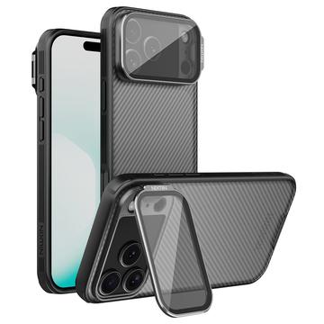 Husă Hibrid iPhone 17 Pro Max - Nillkin CamShield Prop - Negru translucid