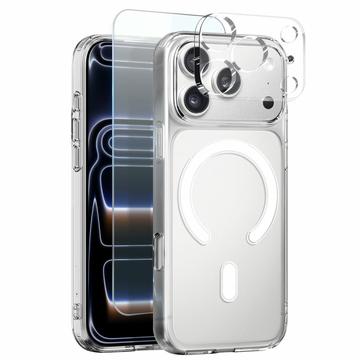 Set de protecție 3-în-1 iPhone 17 Pro Max Northjo - compatibil MagSafe - transparent
