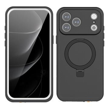 Husă MagSafe impermeabilă cu Kickstand iPhone 17 Pro Max Redpepper IP68 - negru