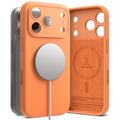 Husă iPhone 17 Pro Max - Ringke Liquid Silicone MagSafe - Mandarină