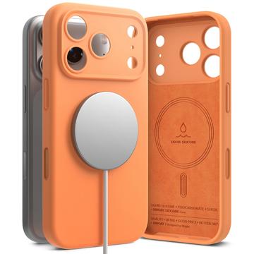 Husă iPhone 17 Pro Max - Ringke Liquid Silicone MagSafe - Mandarină
