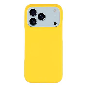 Husă Plastic Cauciucat iPhone 17 Pro Max - Galben