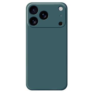 Husă din silicon rezistentă la șocuri pentru iPhone 17 Pro Max - Verde negricios