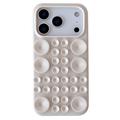 Husă din silicon cu ventuză iPhone 17 Pro Max - Alb antic