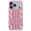 Husă din silicon cu ventuză iPhone 17 Pro Max - roz