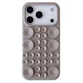 Husă din silicon cu ventuză iPhone 17 Pro Max - gri titan