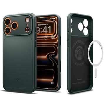 Husă MagSafe iPhone 17 Pro Max Spigen Thin Fit Mag - Verde abis