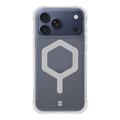 Husă iPhone 17 Pro Max Tactical MagForce Hexagon - compatibilă cu MagSafe - Alb / Transparent