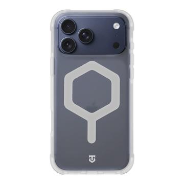 Husă iPhone 17 Pro Max Tactical MagForce Hexagon - compatibilă cu MagSafe - Alb / Transparent
