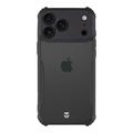 Husă cu colțuri ranforsate iPhone 17 Pro Max - Tactical Quantum Stealth - transparentă / neagră