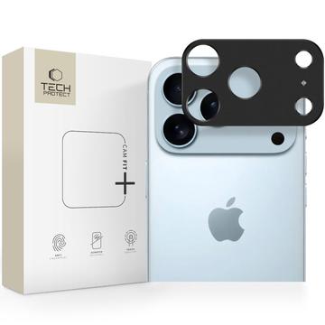 Protector de cameră din aluminiu iPhone 17 Pro Max Tech-Protect Camalloy Fit+ - Negru