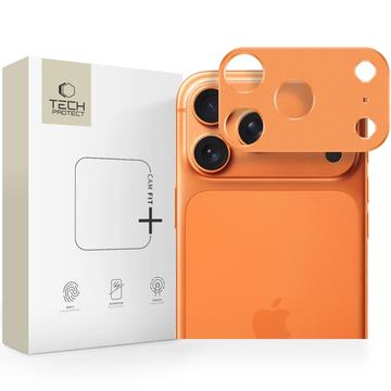 Protector de cameră din aluminiu iPhone 17 Pro Max Tech-Protect Camalloy Fit+ - Portocaliu Cosmic