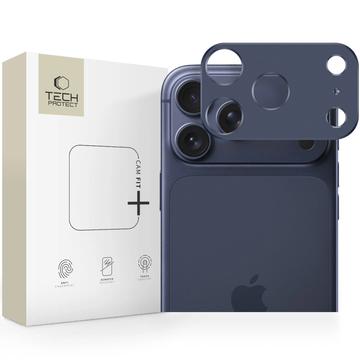 Protector de cameră din aluminiu iPhone 17 Pro Max Tech-Protect Camalloy Fit+ - Albastru intens