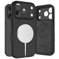 Husă din silicon lichid iPhone 17 Pro Max Tech-Protect - MagSafe compatibil - Negru