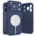 Husă din silicon lichid iPhone 17 Pro Max Tech-Protect - MagSafe compatibil - Albastru intens