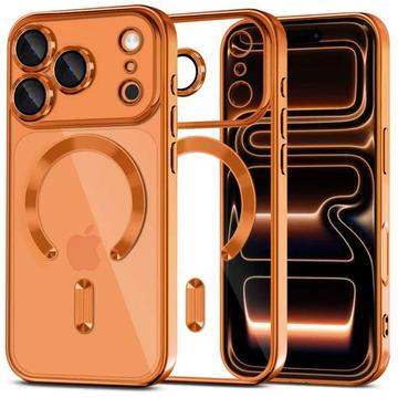 Husă iPhone 17 Pro Max Tech-Protect MagFlex - Compatibilă cu MagSafe - Clar / Portocaliu Cosmic